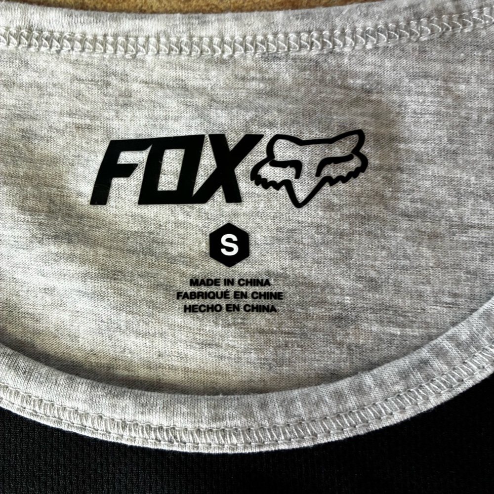 Fox Racing Shirt Women's Grey Black Long Sleeve Moto Jersey Size Small - Picture 9 of 14
